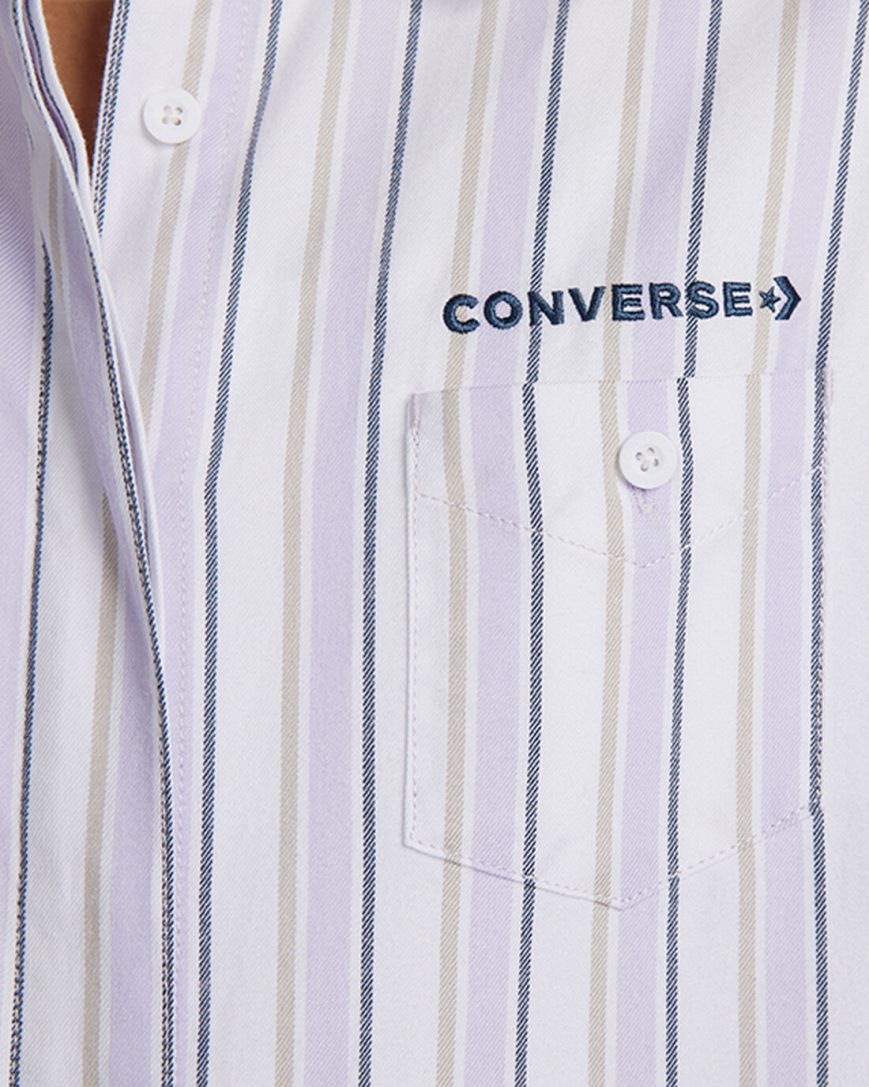 Kosele Converse Pruhované Woven Button-Up Damske Nachový | SK NG5UA0